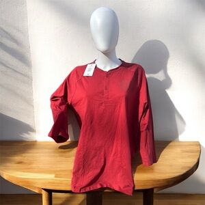 Gymshark Burgundy Long Sleeve Henley